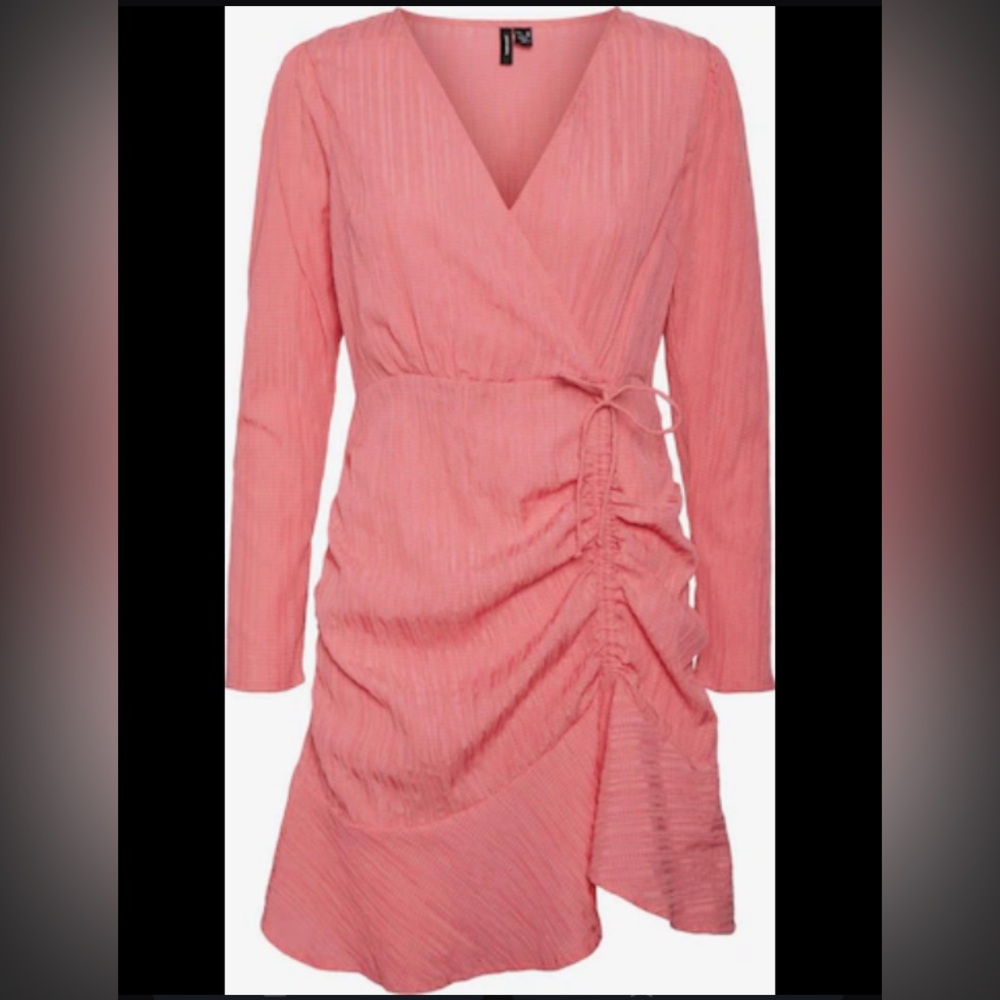 Vero Moda - midi dress crinkled texture